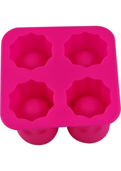 Gül 4 Izgaralar Buz Kabı Kalıbı Silikon Buz Küpü Tepsi Buz Kalıbı Buz Atış Cam Kalıp Buz Yapım Makinesi Yaz Içme Aracı Buz Küpü Makinesi Kalıp (Yurt Dışından)
