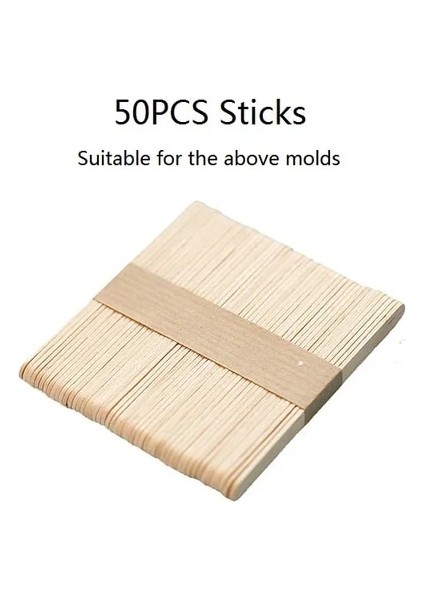 YH006504 4/8 Delik Silikon Dondurma Formları Popsicle Kalıpları Dıy Ev Yapımı Tatlı Dondurucu Meyve Suyu Buz Pop Küp Makinesi Kalıp Sopalarla (Yurt Dışından)