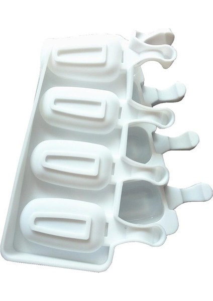 YH006504 4/8 Delik Silikon Dondurma Formları Popsicle Kalıpları Dıy Ev Yapımı Tatlı Dondurucu Meyve Suyu Buz Pop Küp Makinesi Kalıp Sopalarla (Yurt Dışından)