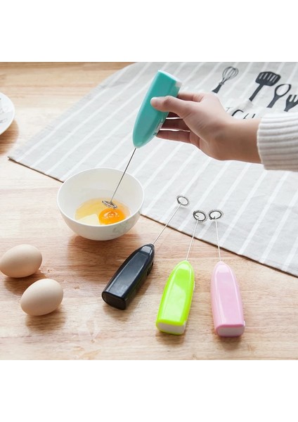 Siyah Elektrikli Yumurta Çırpıcı Kahve Mikser Süt Köpürtücü Yumurta Dize Çırpma El Yumurta Çırpma Kahve Blender Mini Mutfak Alet (Yurt Dışından)
