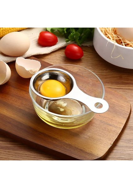 Gümüş Yumurta Beyaz Ayırıcı Paslanmaz Çelik Aletler Yumurta Sarısı Filtre Aletleri Mutfak Aksesuarları Ayırma Hunisi Kaşık Bölücü Eşyaları (Yurt Dışından) indirimleri