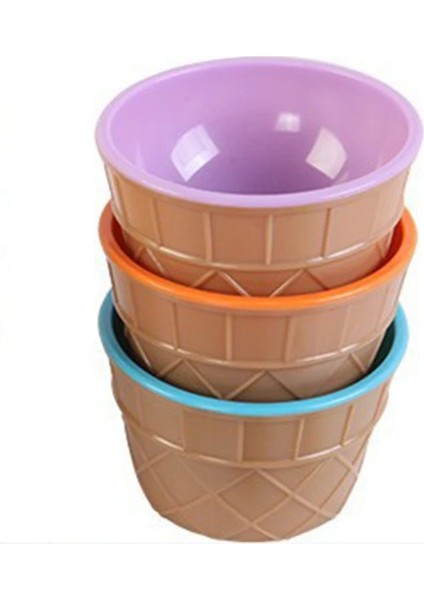 Dondurma Aracı Dondurma Kasesi ve Kaşık Seti Sofra Plastik Karikatür Yumurta Koni Çocuk Meyve Salatası Tatlı Kase Küçük Tabak Mutfak Aksesuarları (Yurt Dışından) indirimleri