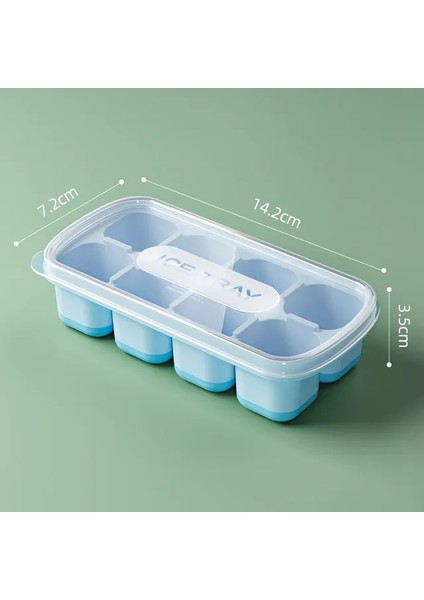 Kırmızı Dondurulmuş Buz Küpü Artefakt Buz Yapma Kalıp Ev Silikon Buz Tepsisi Kapaklı Buz Yapma Kutusu Buz Kalıp Cameo Kalıp Küp Kalıp (Yurt Dışından)