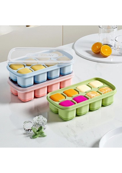 Kırmızı Dondurulmuş Buz Küpü Artefakt Buz Yapma Kalıp Ev Silikon Buz Tepsisi Kapaklı Buz Yapma Kutusu Buz Kalıp Cameo Kalıp Küp Kalıp (Yurt Dışından) modelleri