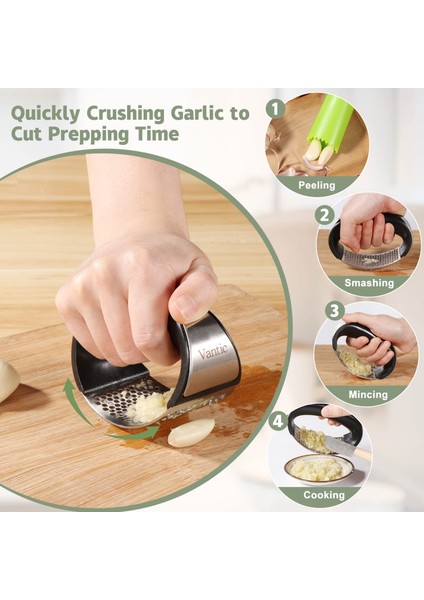 Yükseltme Tipi 2 Adet Paslanmaz Çelik Sarımsak Presi Kırıcı Manuel Sarımsak Kıyma Doğrama Sarımsak Aracı Meyve Sebze Araçları Mutfak Aksesuarları Gadget (Yurt Dışından) indirimleri