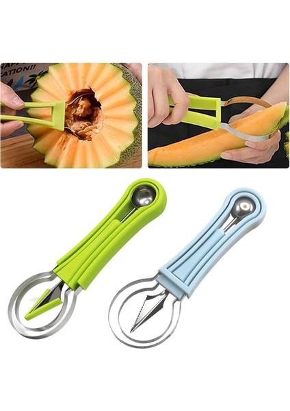 Aa Kavun Baller Kepçe Seti, Profesyonel 4 In 1 Paslanmaz Çelik Karpuz Kesici Meyve Oyma Aletler Set, Meyve Scooper Tohum Sökücü (Yurt Dışından) fiyatları