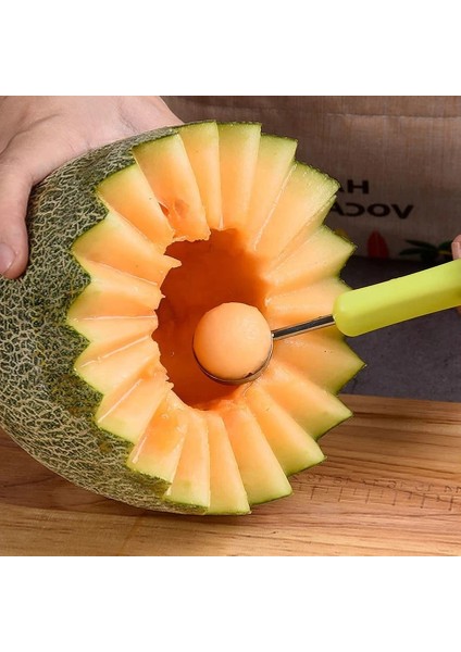 Aa Kavun Baller Kepçe Seti, Profesyonel 4 In 1 Paslanmaz Çelik Karpuz Kesici Meyve Oyma Aletler Set, Meyve Scooper Tohum Sökücü (Yurt Dışından) indirimleri