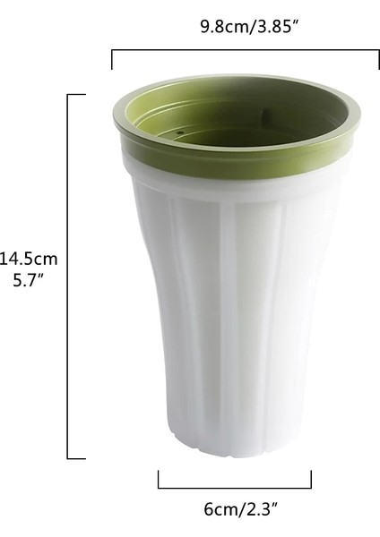 Beyaz Slushy Kupası Buz Yapıcı Bardak Ev Yapımı Smoothie Milkshake Şişesi Dayanıklı Slushy Dondurma Makinesi Squeeze Slush Hızlı Slushy Maker (Yurt Dışından)