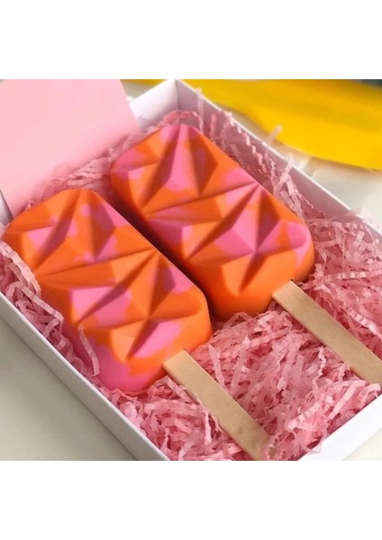 100 Adet 11.4 cm 4/8 Hücre Silikon Dondurma Kalıp Elmas Buz Şekli Popsicle Kalıp Batonnet Magnum Kek Kalıpları Tatlı Dondurma Makinesi Palet Kalıpları (Yurt Dışından) fiyatları