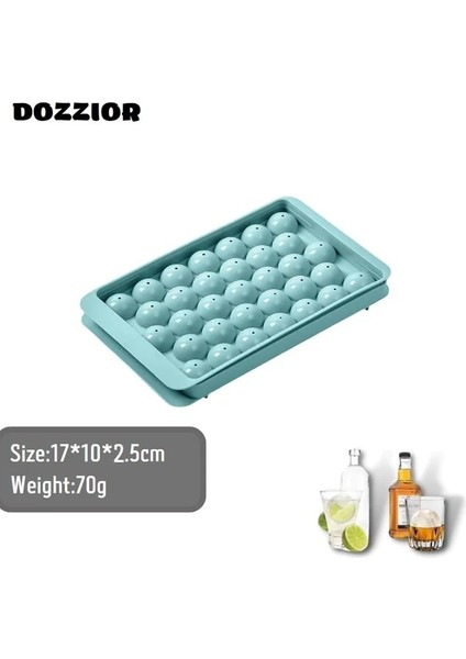 Mavi 33 Silikon Buz Kovası Hokeyi Pp Kalıp Dondurulmuş Viski Topu Popsicle Buz Küpü Tepsi Kutusu Lolipop Hediyeler Mutfak Aletleri Aksesuarları (Yurt Dışından)
