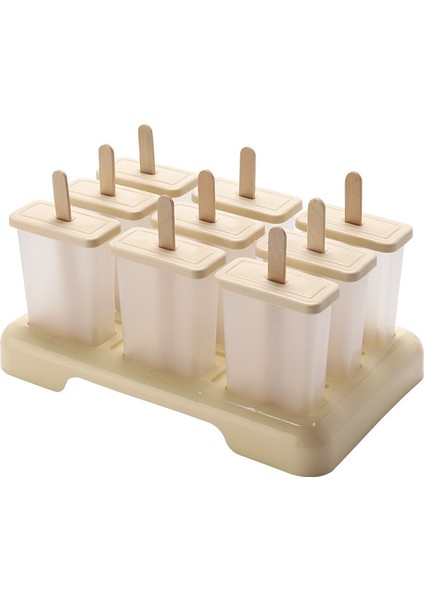 4 Hücreli Plastik Saplı 4-9 Hücreli Büyük Boy Silikon Dondurma Kalıp Popsicle Kalıpları Dıy Ev Yapımı Tatlı Dondurucu Meyve Suyu Buz Pop Maker Kalıp Çubukları (Yurt Dışından) fırsatları