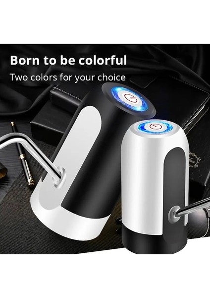 Siyah USB Şarj Otomatik Taşınabilir Su Sebili Içecek Ev Aletleri Su Şişesi Pompası Mini Namlulu Elektrikli Pompa (Yurt Dışından) modelleri