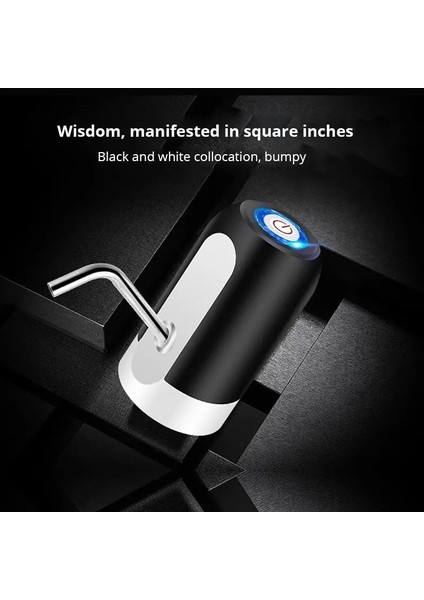 Siyah USB Şarj Otomatik Taşınabilir Su Sebili Içecek Ev Aletleri Su Şişesi Pompası Mini Namlulu Elektrikli Pompa (Yurt Dışından) indirimleri
