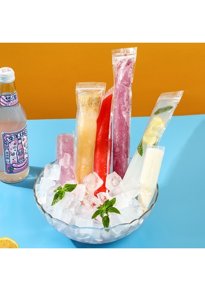 RY23-60 220MM-20 Adet 20 Adet Tek Kullanımlık Buz Pop Kalıp Çanta 5.5X28 cm Büyük Freeze Pop Bgas Popsicle Çantaları Smoothies Yoğurt Çubukları Için Silikon Huni ile (Yurt Dışından) indirimleri