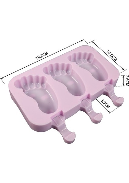 05 Silikon Dondurma Kalıp Yeniden Kullanılabilir Popsicle Kalıpları Dıy Ev Yapımı Sevimli Karikatür Dondurucu Meyve Suyu Buz Pop Maker Kalıp Buz Tepsisi (Yurt Dışından)