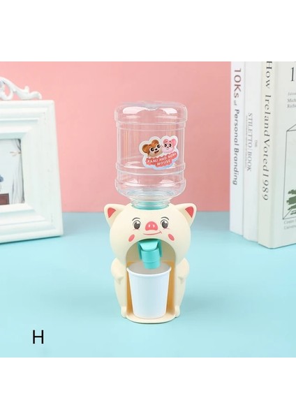 Sarı 1 Adet Çocuklar 8*23 cm Mini Karikatür Içecek Su Sebili Oyuncak Mutfak Oyun Evi Oyuncak Wasserspender Kinders Distrybutor Wody (Yurt Dışından)