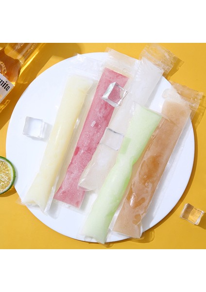 28CMX5.5CM 20PCS 20PCS Şeffaf Dondurma Torbası Popsicle Plastik Kese Kek Ekmek Çikolata Paketi Çanta Tek Kullanımlık Buz Yapma Çantaları (Yurt Dışından) fırsatları