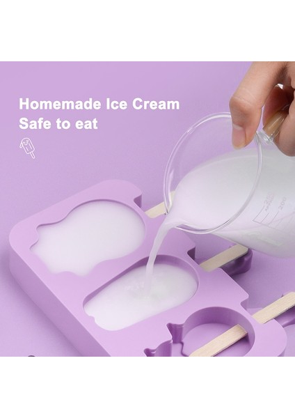 Klasik Karikatür Dondurma Kalıp Silikon Popsicle Kalıpları Yaz Partisi Için Yeniden Kullanılabilir Kek Pop Kalıp (Yurt Dışından)