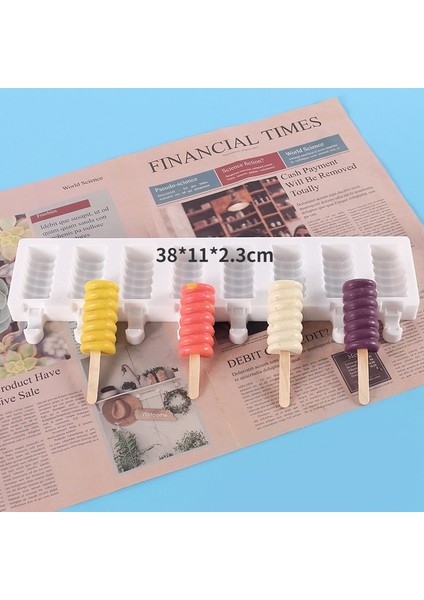 J Yeni Silikon Dondurma Kalıp Dıy Aşk Oval Karikatür Popsicle Pasta Çikolata Cameo Kalıp Yaz Buz Küpü Yapma Seti Mutfak Gereçleri (Yurt Dışından)