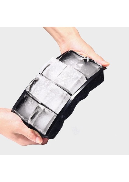 8 Izgaralar Buz Küpü Makinesi Kalıp Büyük Buz Tepsisi Kalıp Büyük Gıda Sınıfı Silikon Buz Küpü Bpa Ücretsiz Kare Tepsi Kalıp Diy Mutfak Bar Buz Araçları (Yurt Dışından) modelleri