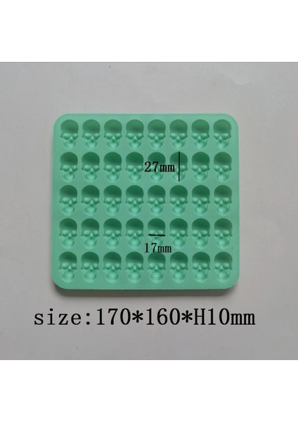 011 Pembe 40 Kavite Kafatası Buz Küpü Silikon Kalıp Cadılar Bayramı Yaratıcı Dekorasyon Yeniden Kullanılabilir Dıy Şeker Viski Çikolata Sabun Mutfak Aksesuarı (Yurt Dışından) modelleri