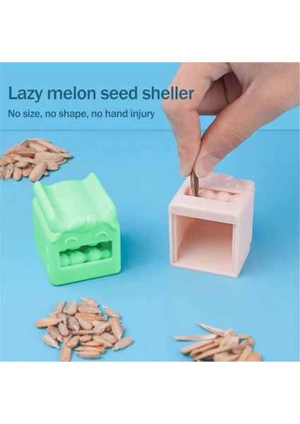Pembe Kavun Çekirdeği Soyucu Otomatik Bombardımanı Makinesi Ayçiçeği Kavun Çekirdeği Tembel Artefakt Açacağı Fındıkkıran Ev Mutfak Aksesuarları (Yurt Dışından) modelleri