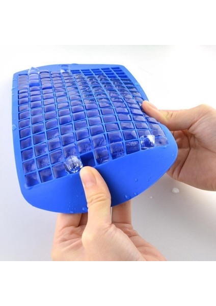 Penguen 1 160 Izgara Küçük Kare Gıda Sınıfı Silikon Kiremit Buz Izgara Ezilmiş Buz Izgara Buz Küpü Kalıp Mutfak Malzemeleri (Yurt Dışından)