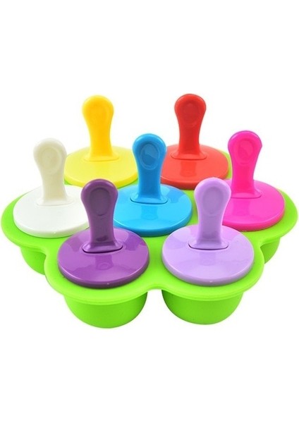 D Dondurma Buz Pops Kalıp Gıda Sınıfı Silikon Popsicle Kalıp Buz Yapıcı Bebek Dıy Gıda Takviyesi Araçları Meyve Mutfak Aksesuarları (Yurt Dışından)