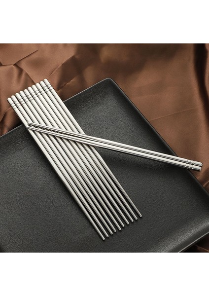 5 Çift 5 Çift Çin Yemek Çubukları Metal Yeniden Kullanılabilir Suşi Çubukları Kaymaz Paslanmaz Çelik Yemek Çubukları Bulaşık Makinesinde Yıkanabilir (Yurt Dışından) indirimleri