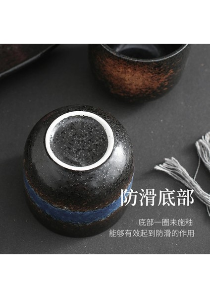 F 200 ml Japon Tarzı Çay Fincanı Su Bardağı Süt Kahve Seramik Kupa Yaratıcı Yuvarlak Alt Fincan El-Boyalı Öğleden Sonra Çay Bardağı 2022 Yeni (Yurt Dışından)