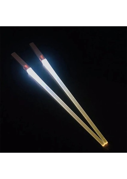 Kırmızı 1 Çift Chop Sabres Lights Up Işın Kılıcı Çubuklarını Aydınlık Çubuklarını Gece Sofra Çok Renkli Çubuklarını (Yurt Dışından) indirimleri