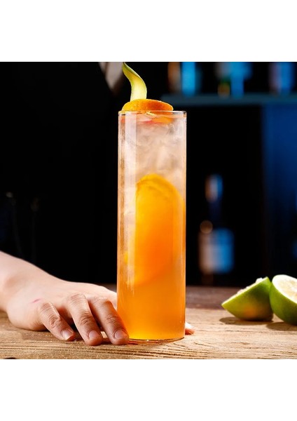 B 1 Adet 1/2/4 Adet Japon Tarzı Düz Colin Cam Highball Long Island Buzlu Çay Bardağı Copo Uzun Içki Bardakları Kokteyl Bardağı (Yurt Dışından)