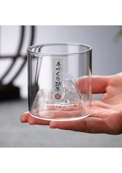 Renk B 180 ml 3D Dağ Japonya Viski Bardağı Buzul Eski Moda Viski Kaya Gözlük Viski Bardağı Votka Bardağı Şarap Bardağı (Yurt Dışından)