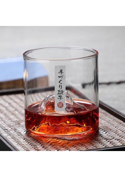 Renk B 180 ml 3D Dağ Japonya Viski Bardağı Buzul Eski Moda Viski Kaya Gözlük Viski Bardağı Votka Bardağı Şarap Bardağı (Yurt Dışından)