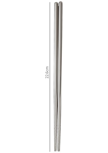 Gümüş 304 Paslanmaz Çelik Parlak Çin Çubuklarını Ev Kare Yaratıcı Gıda Yemeği Metal Çubuk Sofra Mutfak Eşyaları (Yurt Dışından)