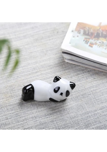 Bir Çin Chopstick Panda Chopstick Dinlenme Yaratıcı Sevimli Seramik Çubuklarını Tutucu Standı Mutfak Malzemeleri Sofra Gereçleri (Yurt Dışından)