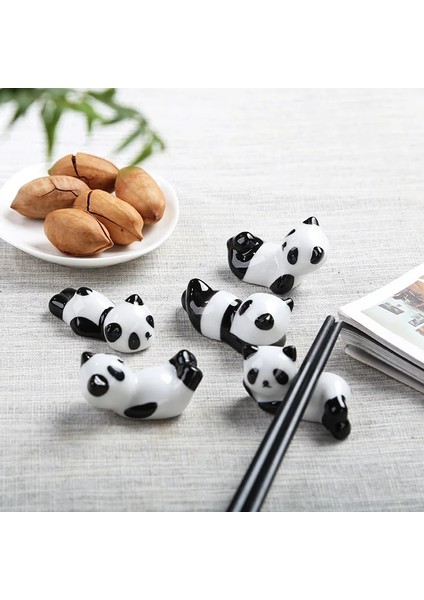Bir Çin Chopstick Panda Chopstick Dinlenme Yaratıcı Sevimli Seramik Çubuklarını Tutucu Standı Mutfak Malzemeleri Sofra Gereçleri (Yurt Dışından)
