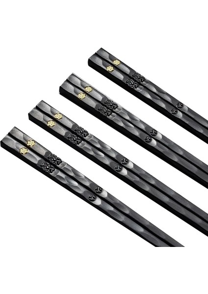 1 Çift 5 Çift Japon Çin Yemek Çubukları Gıda Suşi Çubukları Yeniden Kullanılabilir Kore Yemek Çubukları Seti Hediye Metal Alloytableware Palillos Chinos (Yurt Dışından)