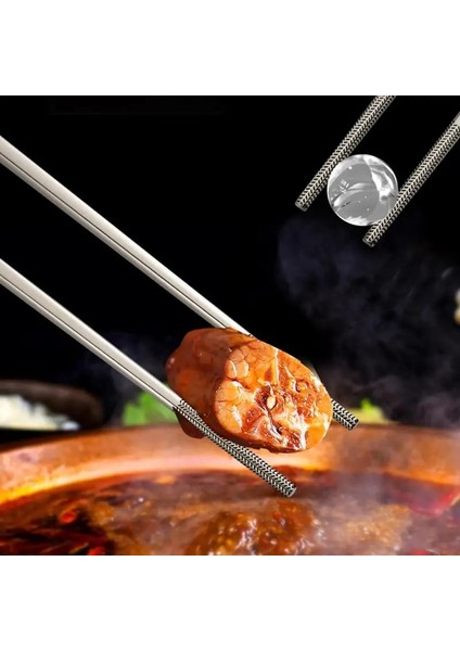 A 304 Paslanmaz Çelik Çubuklar Bulaşık Makinesinde Yıkanabilir Metal Çubuklar Metal Çubuklar Mutfak Eşyaları Yemek Pirinç Makarna Barbekü (Yurt Dışından) indirimleri