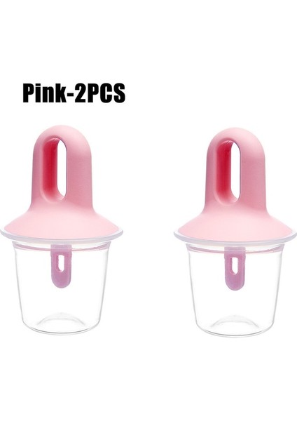 Pink-2pcs 1 Adet 7 Delik Dıy Dondurma Pops Silikon Kalıp Dondurma Topu Makinesi Popsicles Kalıpları Bebek Meyve Sarsıntı Ev Mutfak Aksesuarları Aracı (Yurt Dışından)