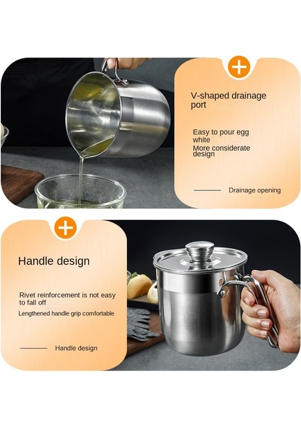 Boyut S 304 Paslanmaz Çelik Yumurta Beyaz Ayırıcı Bebek Maması Yumurta Sarısı Protein Filtresi Ev Yumurta Ayırma Üç Parçalı Set Mutfak Aletleri (Yurt Dışından) indirimleri