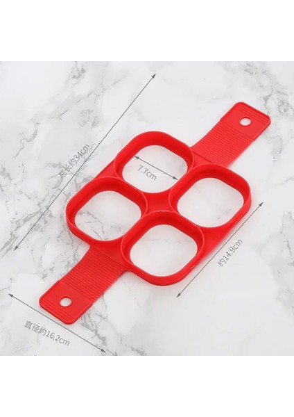 4 Delik Kare Silikon 4 Delik Dıy Gözleme Yapımcısı Fırında Kek Kalıbı Çocuklar Mini Yumurta Araçları Pişirme Mutfak Aksesuarları Silikon Formları Kalıp Pişirme Araçları (Yurt Dışından)