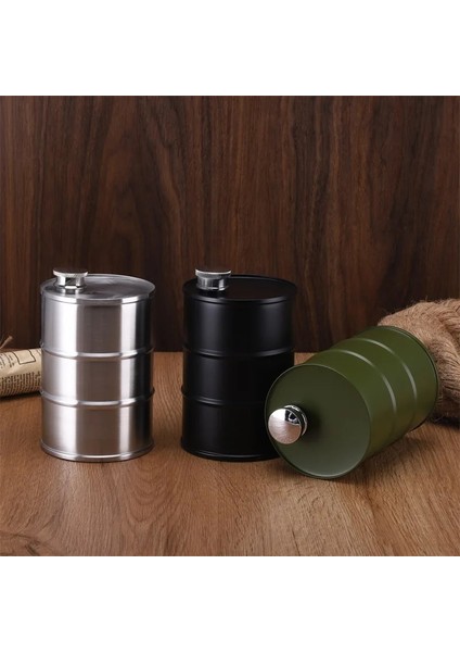 (25OZ)-C 25OZ Yağ Varil Davul Viski Cep Şişesi 304 Paslanmaz Çelik Alkol Likör Votka Viski Sürahi Şişe Alkol Cep Şişesi (Yurt Dışından) modelleri