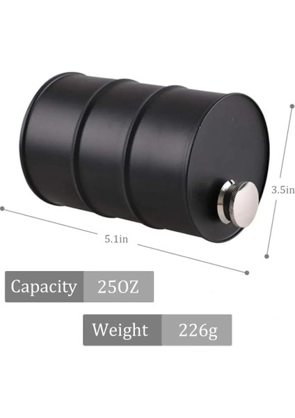 (25OZ)-C 25OZ Yağ Varil Davul Viski Cep Şişesi 304 Paslanmaz Çelik Alkol Likör Votka Viski Sürahi Şişe Alkol Cep Şişesi (Yurt Dışından) fırsatları