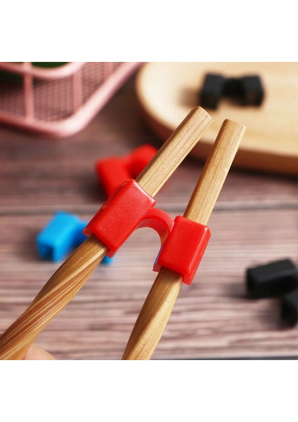 Mavi 5 Adet Yeniden Kullanılabilir Çubuk Yardımcıları Plastik Çubuklarını Eğitmen Tutucu Acemi Çubuklarını Öğrenci Çocuk Çocuk Yeme Aracı Eğitim (Yurt Dışından)