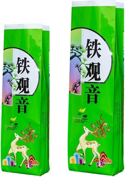 Phoenix Tek 250G 250G Çin Tieguanyin Yeşil Çay Seti Vakumlu Plastik Torbalar Anxi Kravat Guan Yin Oolong Çay Geri Dönüştürülebilir Sıkıştırma Yok Ambalaj Çantası (Yurt Dışından)