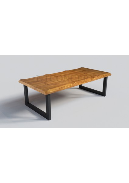 Sui Kare Ayak Masif Ahşap Sehpa