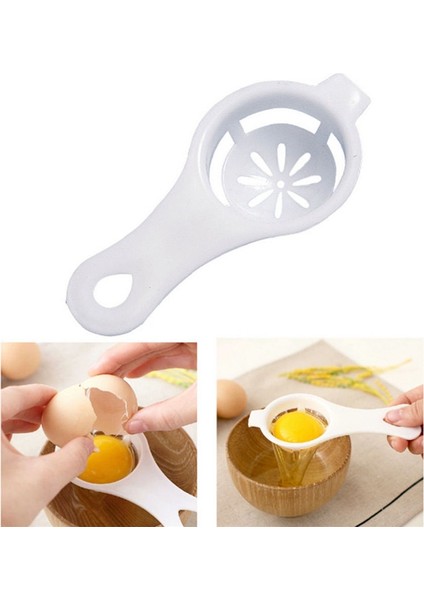 2 Adet 1 Adet Yumurta Sarısı Ayırıcı Bölücü Beyaz Plastik Uygun Ev Yumurta Aracı Pişirme Pişirme Aracı Mutfak Aksesuarları Dropshipping (Yurt Dışından) modelleri