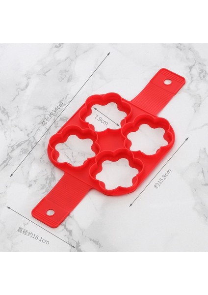 B 1 Adet Yumurta Gözleme Halkası Yapışmaz Gözleme Yapımcısı Kalıp Silikon Yumurta Pişirici Kızarmış Şekillendirici Omlet Kalıpları Mutfak Pişirme Aksesuarı (Yurt Dışından)