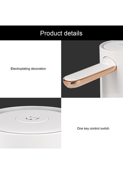 Beyaz 1 Adet 300 Ml/dak Su Sebili Otomatik Mini Namlulu Su Elektrikli Pompa USB Şarj Taşınabilir Su Sebili Içecek Sebili (Yurt Dışından) fırsatları